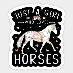 Horse Riding Lover Women Sticker